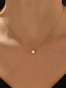 Elegant Rhinestone Pendant Necklace, Stylish Alloy Chain, Perfect for Daily Wear, Parties, and Beach Fashion, Wearable Jewelry