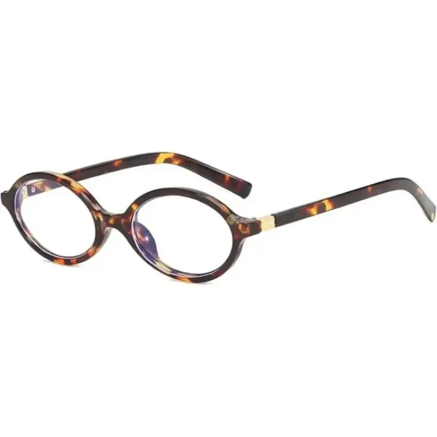 2026 New Unisex Vintage Retro Small Oval Flat Top Blue Light Blocking Glasses Clear Lens PC Frame Comfortable Eyewear for Daily Office Screen Time TikTokShop,summerwins,father'sdaygifts,campingessentials,campinggear,camping essentials