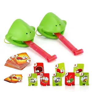 Tongue Out Battle Gag Toy - Interactive Frog & Lizard Novelty Toy, Multiplayer Desktop Game for Kids, Stress Relief Gift for Family Gatherings