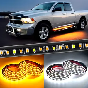 Nilight Truck LED Running Board Lights 2PCS 70 Inch LED Side Maker Light with 216 LEDs White Courtesy Light & Sequential Amber Turn Signal Lighting Strips for Extended & Crew Cab Trucks Pickup  dealsforyoudays kit