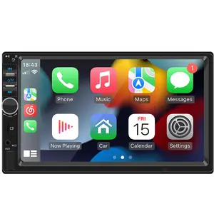 New Bileeko 7 Inch Touch Screen Car Stereo, Carplay Touchscreen, Bluetooth-compatible Connection, Video Playback, Rearview Camera Compatible, Fm Radio, Multimedia Navigation, Car Audio