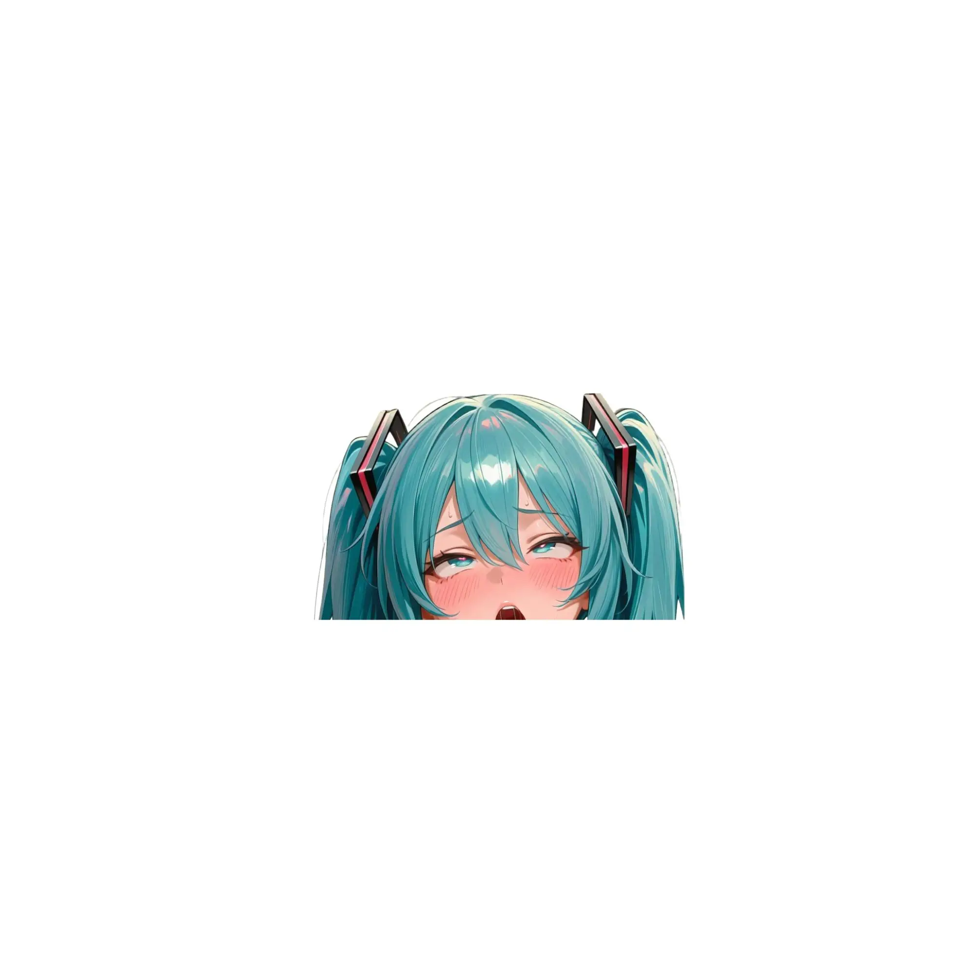 miku sticker, anime sticker, full stickers, laptop sticker, car sticker, r34
