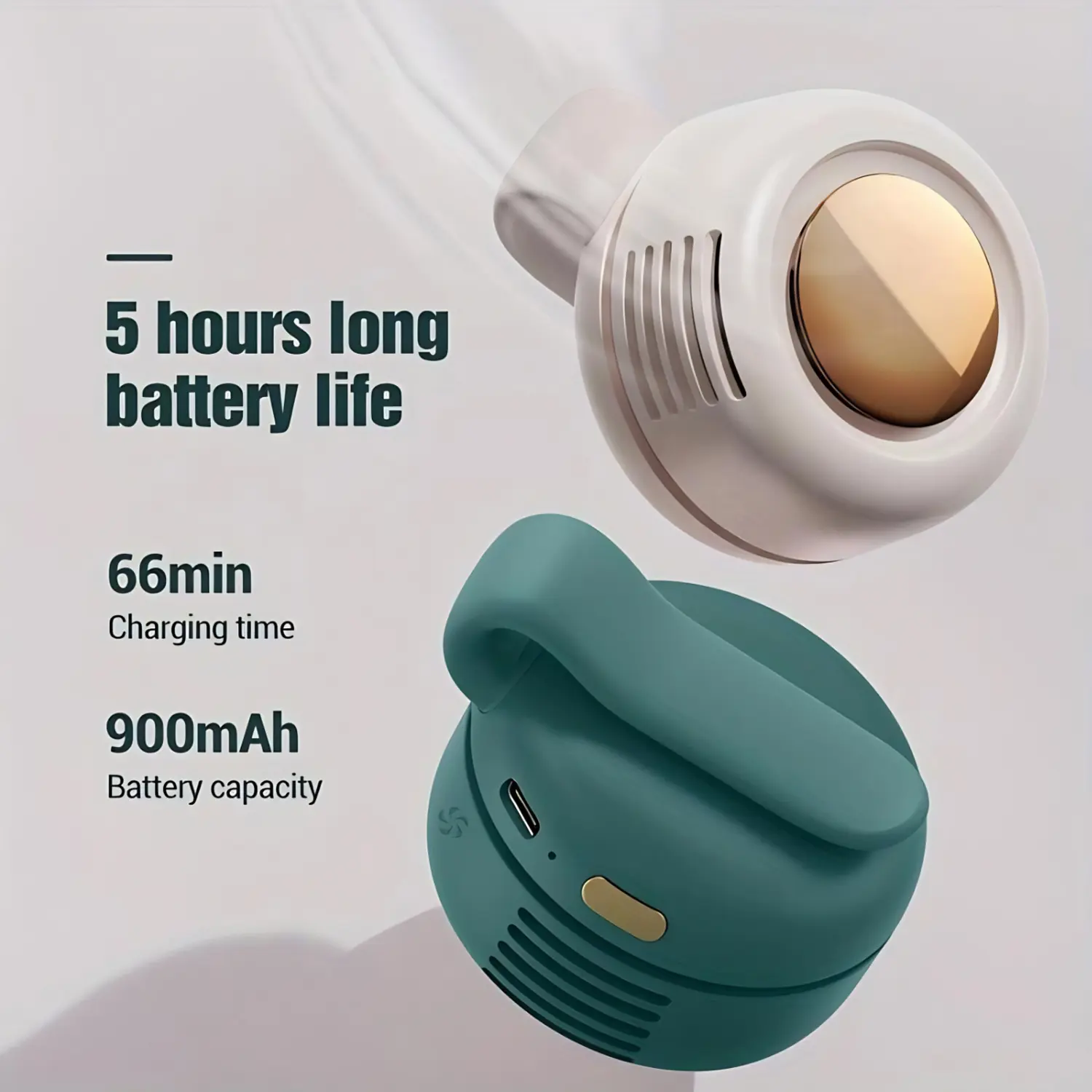 Portable Silent Mini Bladeless Fan, Electric Clip On Fan For Shirt, 3-Speed Waist Fan, Personal Fan, Rotating Body Fan Suitable for Outdoor Travel, Office, Sports, Summer Gifts for Friend