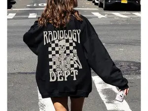 Custom Radiology Sweatshirt Or T Shirt, RAD Tech Skeleton Outfit, X-Ray Technologist Crewneck, CT MRI Tech Appreciation Gift, Radiology Team Gift