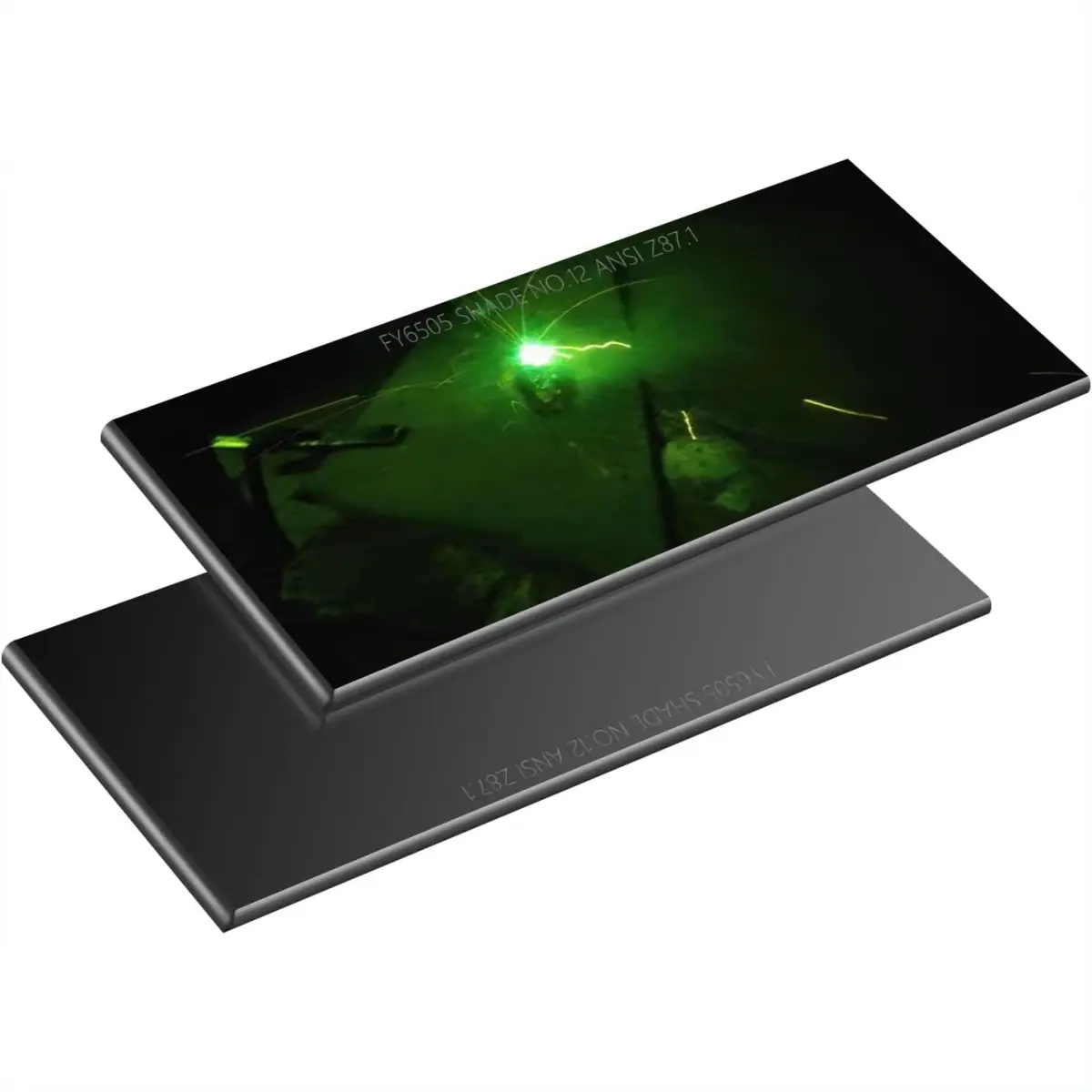 Welding Accessories - 2PCS 8-14 Shade-12 HD Glass Welding Lenses, 2" x 4-1/4" Size