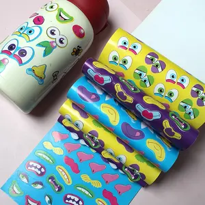 5-Pack Creative Craft Sticker Book Set (1 Pack Contains 280 Stickers), Art Stickers, DIY Supplies for Kids, Perfect for Water Bottle Decoration & Stationery