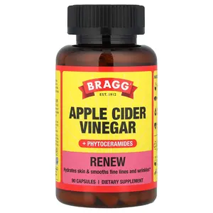 Bragg Renew, Apple Cider Vinegar + Phytoceramides, 90 Capsules