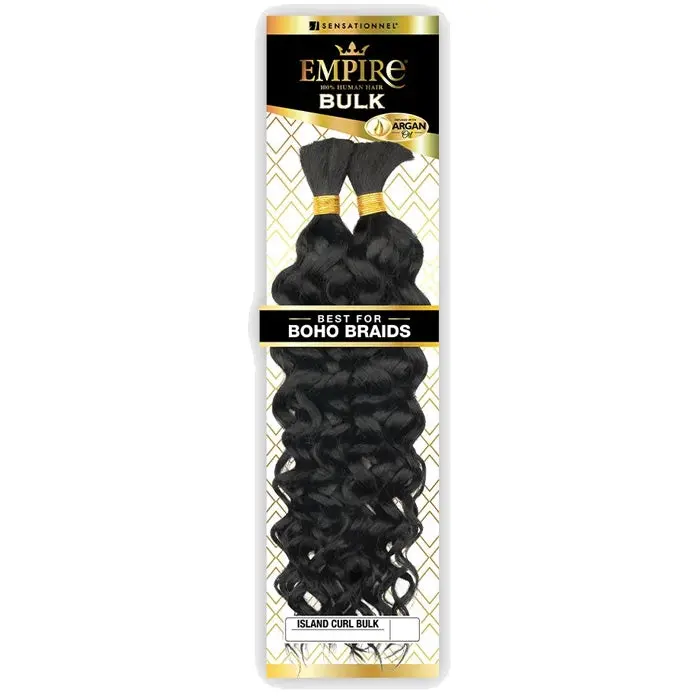 Sensationnel Empire 100% Human Hair Braids - ISLAND CURL BULK 14/18/22"