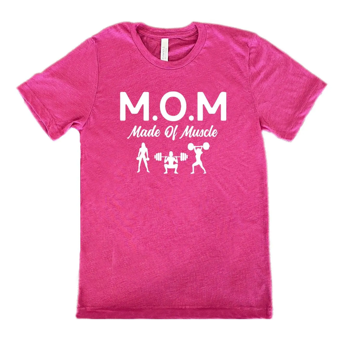 CVG MOM Made of Muscle Shirt Unisex Fitness Clothes Tops Sporty Crew Neck Exercise Activewear Athletic Gym Tops