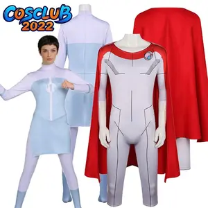 Oliver Grayson Anissa Cosplay Jumpsuit Cloak Suits Costume Anime Invincible Fantasy Bodysuit Carnival Dress Up Women Man Clothes