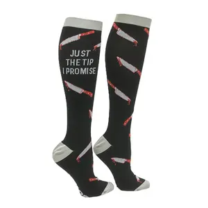 Funny Christmas Compression Socks for Men and Women Funny Socks for Xmas Funny Graphic Socks Comfortable Fitted Spandex Cotton