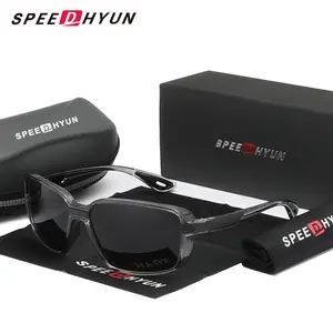 SPEEDHYUN Hot Selling 2025 Sunglasses UV400 Sunscreen Glasses Driving Outdoor Square Fishing Anti-glare 7433 Eyewear