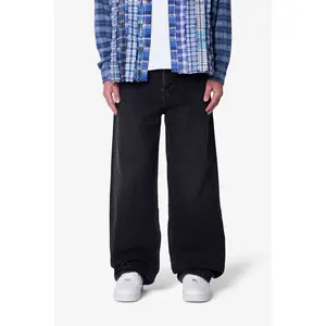 mnml Baggy Denim - Stone Wash Black