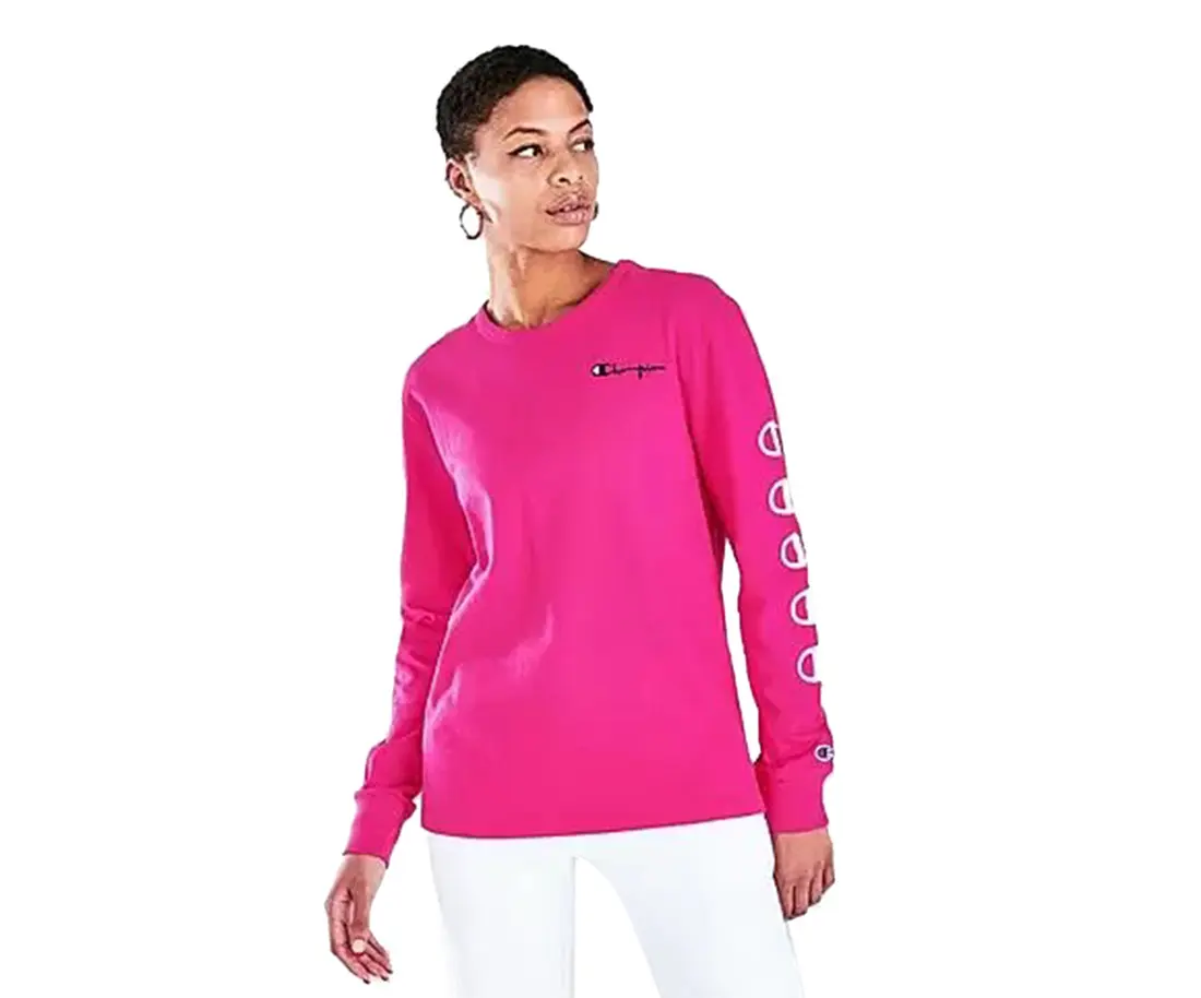 Champion Life Long-Sleeve Boyfriend Womens Active Shirts & Tees