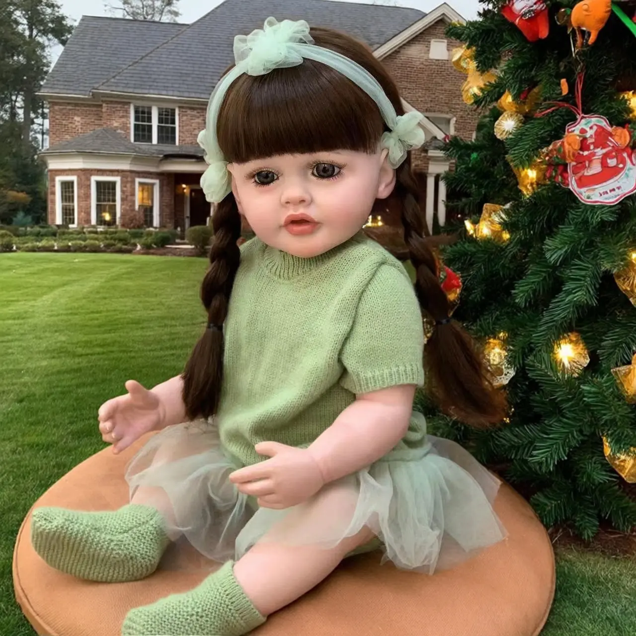 22-in Reborn Baby Girl Doll, Silicone Realistic Toddler Princess Doll with Full Accessories, Ideal for Hugging, Playing, Gifting, Reborn Baby Doll