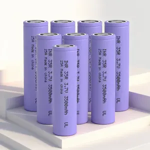 8Packs 18650 Rechargeable Battery 3.7 Volt 3500mAh Rechargeable Battery Button Top Li Batteries for Flashlights, Headlamps