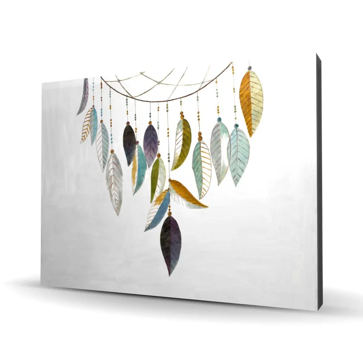 Begin Home Decor C1RC3648CBLFFL 36 x 48 in. Dreamcatcher with Feathers - Canvas Bedroom Decor for Home