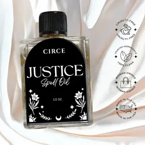 Justice Spell Oil 1/2 oz. oil | Truth Revealing Oil | Spiritual Confession Oil | Ritual Oil for Honesty | Truth Spell Conjure Oil