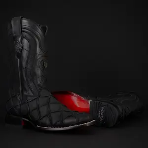 080 Pirarucu Mate Jumbo Print Botas Vaqueras de Mexico Western Boots Ranch Imitation