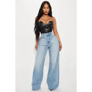 Back In The Game Baggy Jeans - Medium Wash