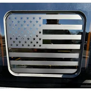 Ford F150 F250 F350 2015–2019 Rear Middle Window American Flag Decal Car Decoration Car Accessories for Patriotic Vehicle Styling