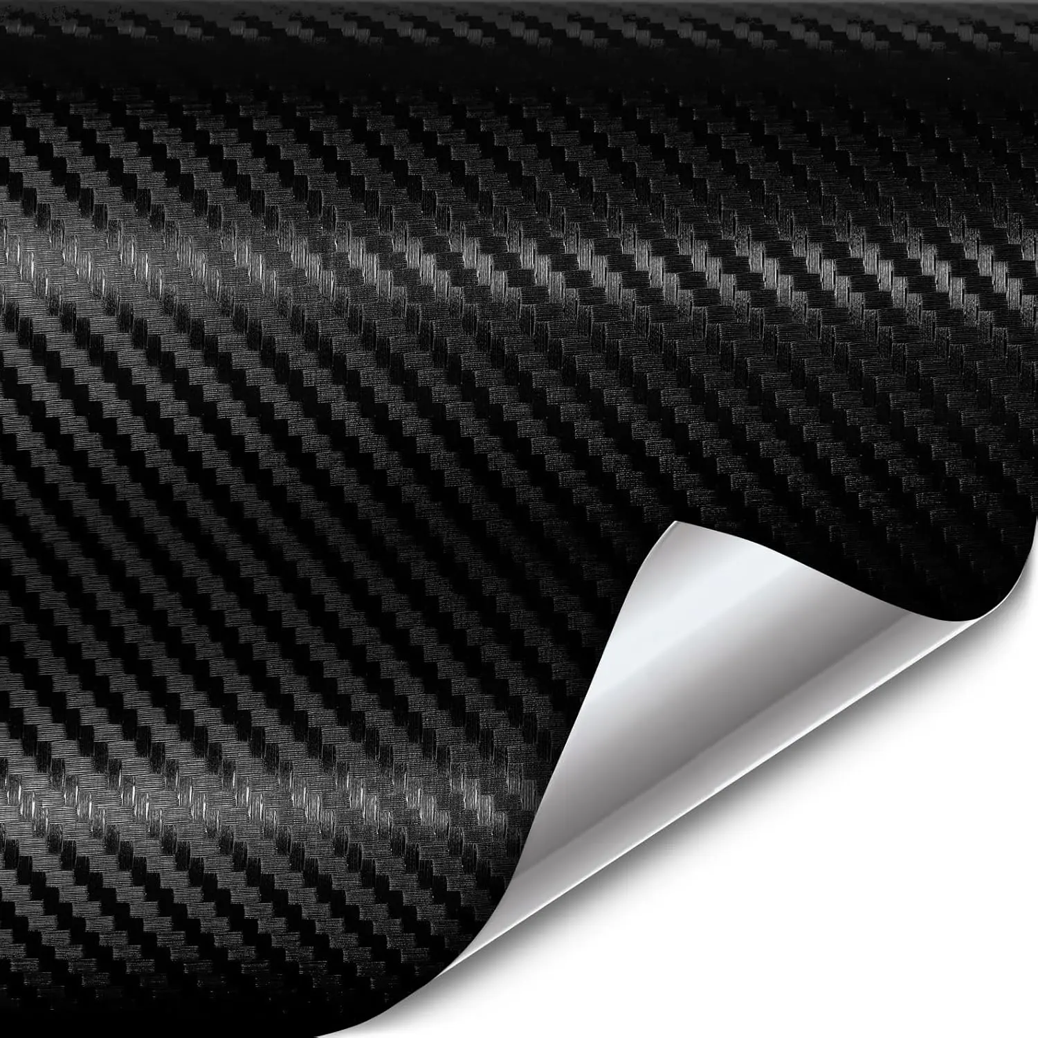 XPO Black Carbon Fiber 5ft x 1ft 8yr  Wrap Vinyl Roll with Air Release
