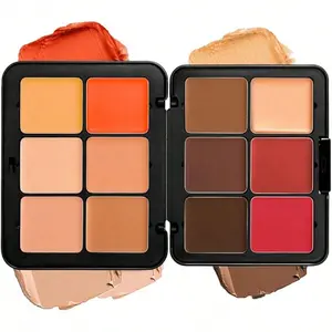 beauty glazed 2 In 1 Matte Cream Blush & Concealer Palette - Long-Wearing, Smudge Proof, Natural-Looking, Blendable Face Makeup With Matte Finish