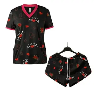 Best Mom Floral Matching Set - Mothers Day Shirts & Womens Shorts | Gift for MoM - summer outfits & graphic tee