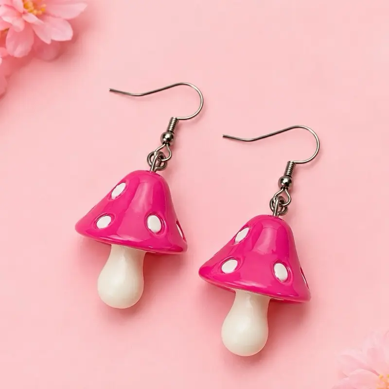 Mushroom earrings