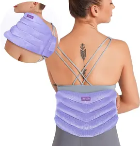 REVIX Microwavable Heating Pad for Low Back, Heat Wrap with Natural Seeds Filling Moist Heat for Back, Stomach, Shoulder