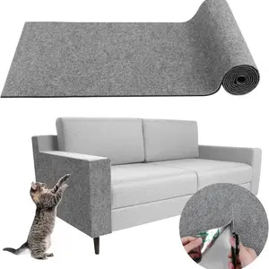Self adhesive and trimmable cat scratch pad, made of felt material, scratch resistant, customizable in size, protective for furniture, versatile, pet home accessories, Vertical scratcher