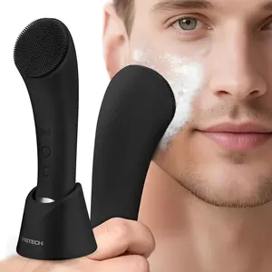 PRITECH Electric Facial Cleansing Silicone Brush with Heat-Assisted Absorption & Adjustable Vibration Modes for Deep Cleansing & Gentle Exfoliation.  SummerWins  DealsForYouDays