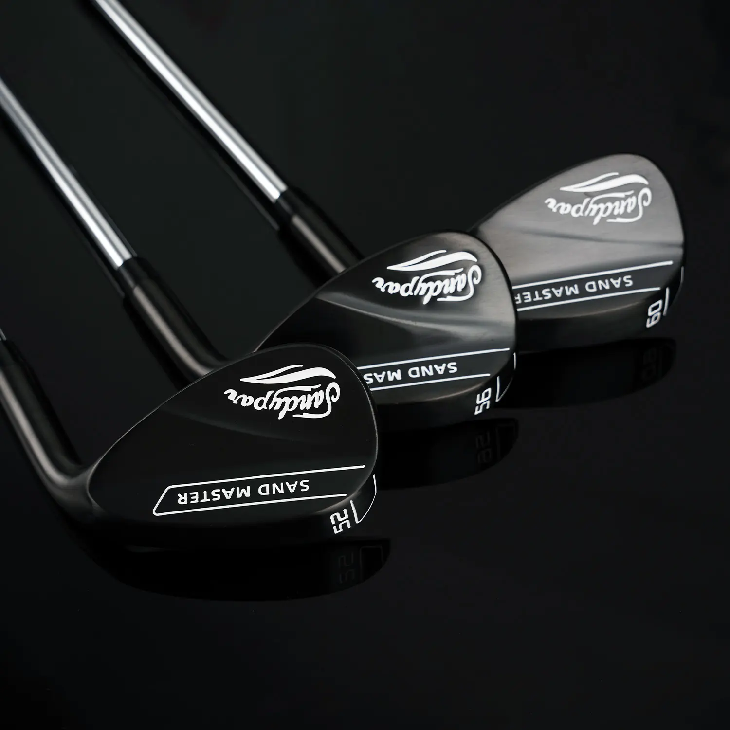 WUDAY Sand Master Right Hand Low CG 52°/56°/60° Golf Sand Wedge with Stepped Steel Shaft Matte CNC Milled Golf Lob Wedge Mist Chromium Gap Wedge/Anti Slip Rubber Grip Unisex tour satin wedge golf accessories