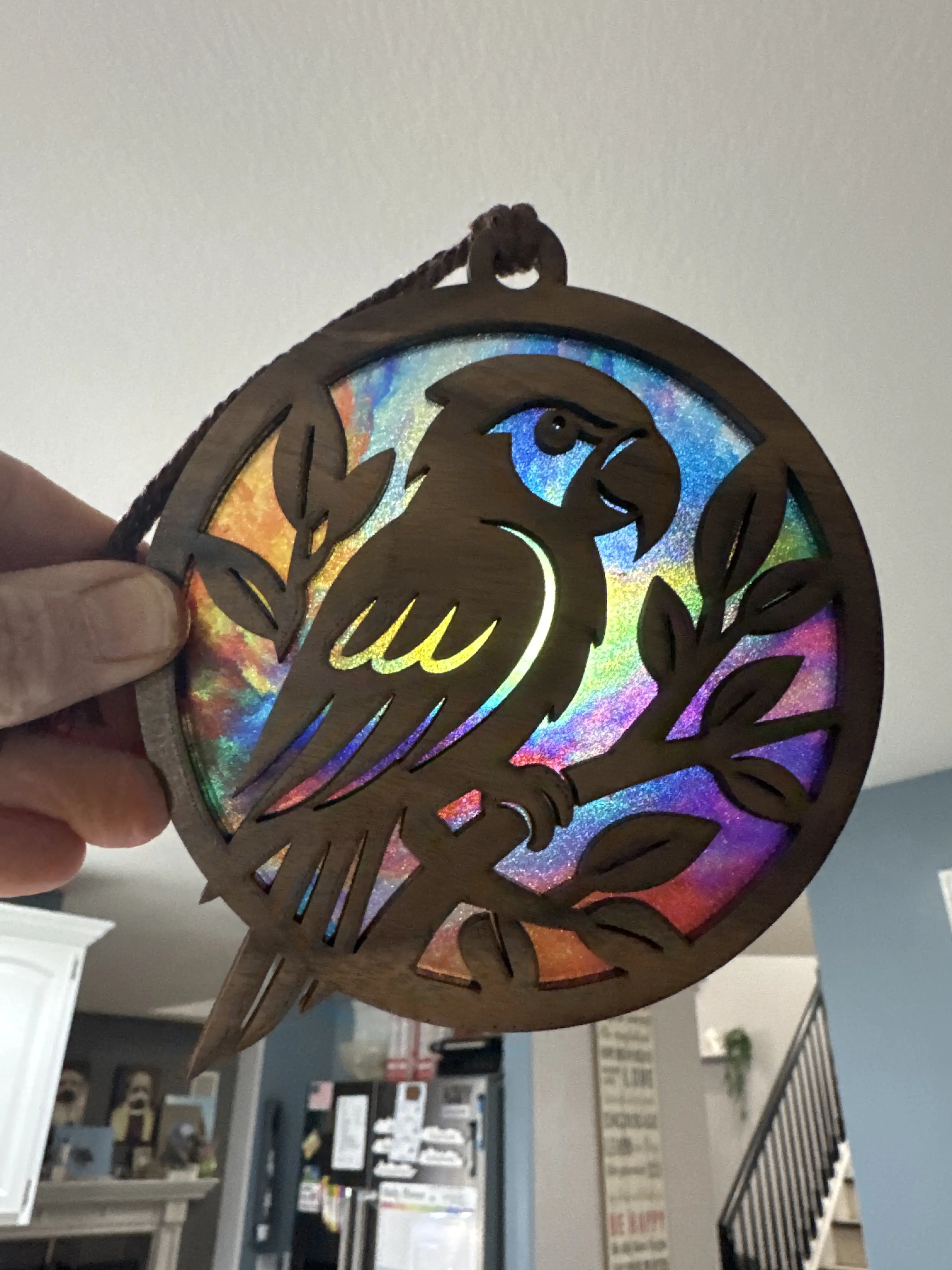 Parrot Suncatcher for Sunny Window Parrot Suncatcher for Sunny Window