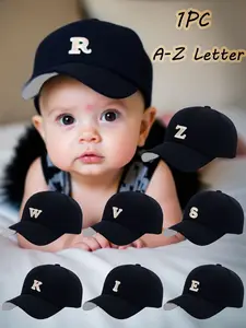 26-Letter Baseball Cap, Adjustable Snapback, Adjustable Children's sun Hat, Unisex Design for Boys and Girls, Durable and Comfortable, Suitable for Sports and Casual Wear 1-3Y Flat Brimmed Hats