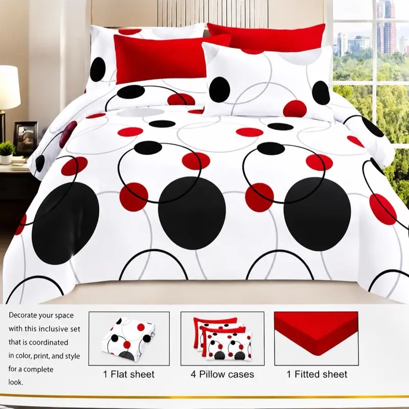100% Cotton 6-Piece Sheet Set