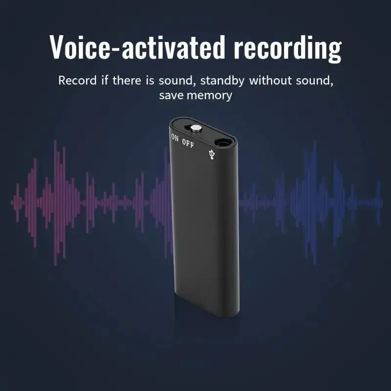 1pc Professional Voice Activated Digital Recorder, 16GB High Definition Noise Canceling MP3 Player, Ultra Thin Portable Recording Pen for Business Meetings, No Battery Included