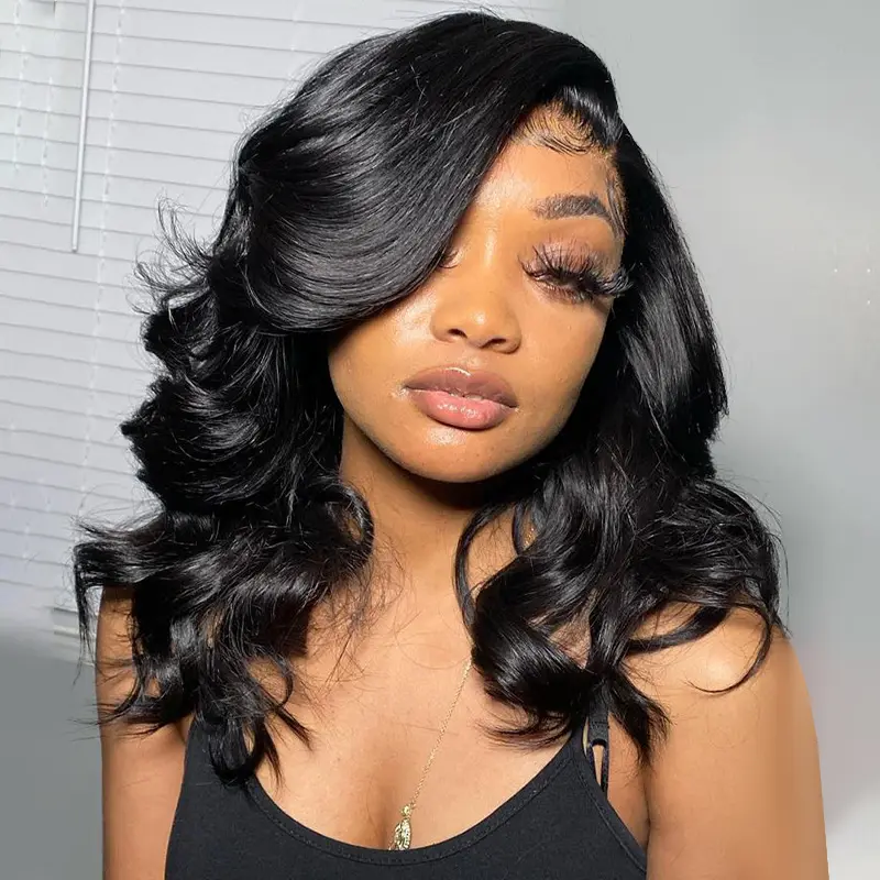 【Upgrade Drawstring】Alipearl Wigs Side Part 200% Density Glueless LayerCut Wig 6x8 Lace Closure Wig Body Wave Human Hair Ready To Go Wigs TiktokFashionWeek FallFreshness #SummerWins #DealsForYouDays