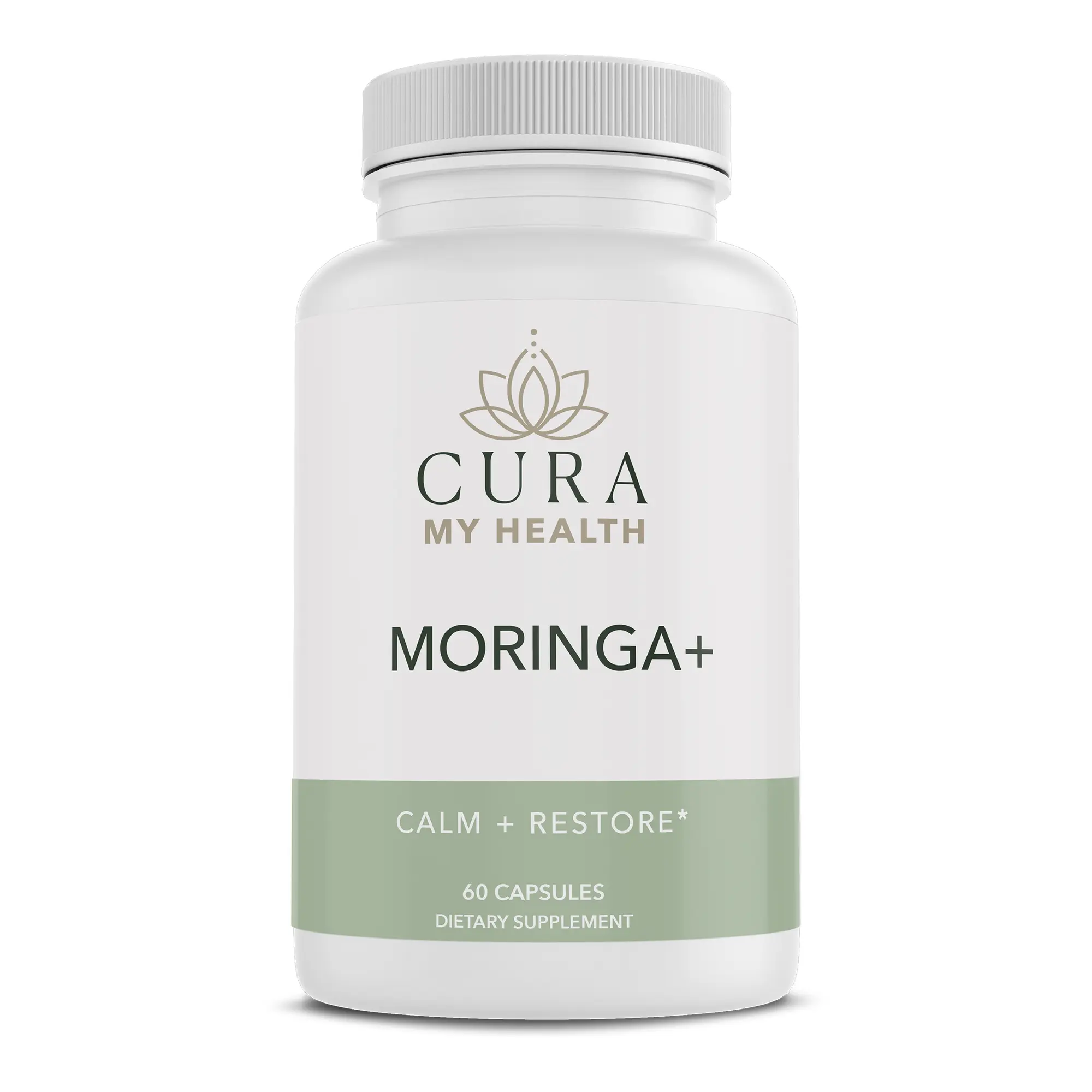 CuraMyHealth Moringa+ 800 mg Dietary Supplement, 60 Capsules