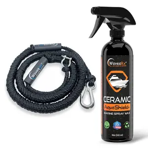 WAVESRX 7'-25' ANCHORMATE BUNGEE + CERAMIC SPRAY WAX (AQUASHIELD)