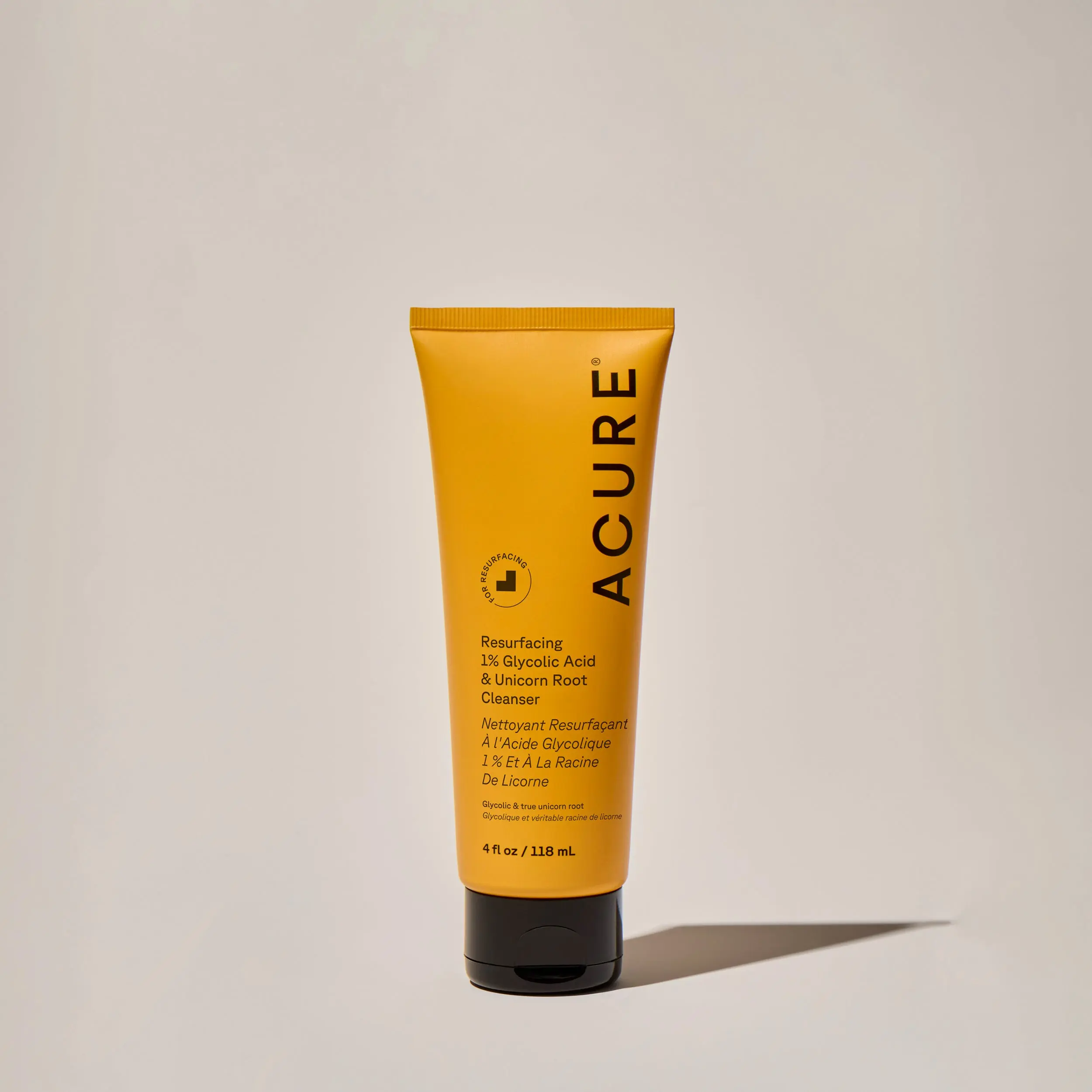 ACURE 1% Glycolic Acid & Unicorn Root Resurfacing Facial Cleanser