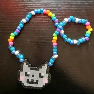 nyan cat head necklace