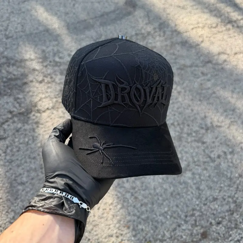 DROVAL SPIDER 1.0 SNAPBACK HAT PREMIUM MATERIALS
