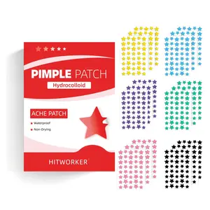 Hydrocolloid Acne Cover Patches, 720pcs/box Colorful Star Shaped Non-sticky Acne Covering Patches, Blemish Patches, Suitable for Women and Men, Pimple Patches, Acne Stickers, Water Proof, Acne Clearing Products