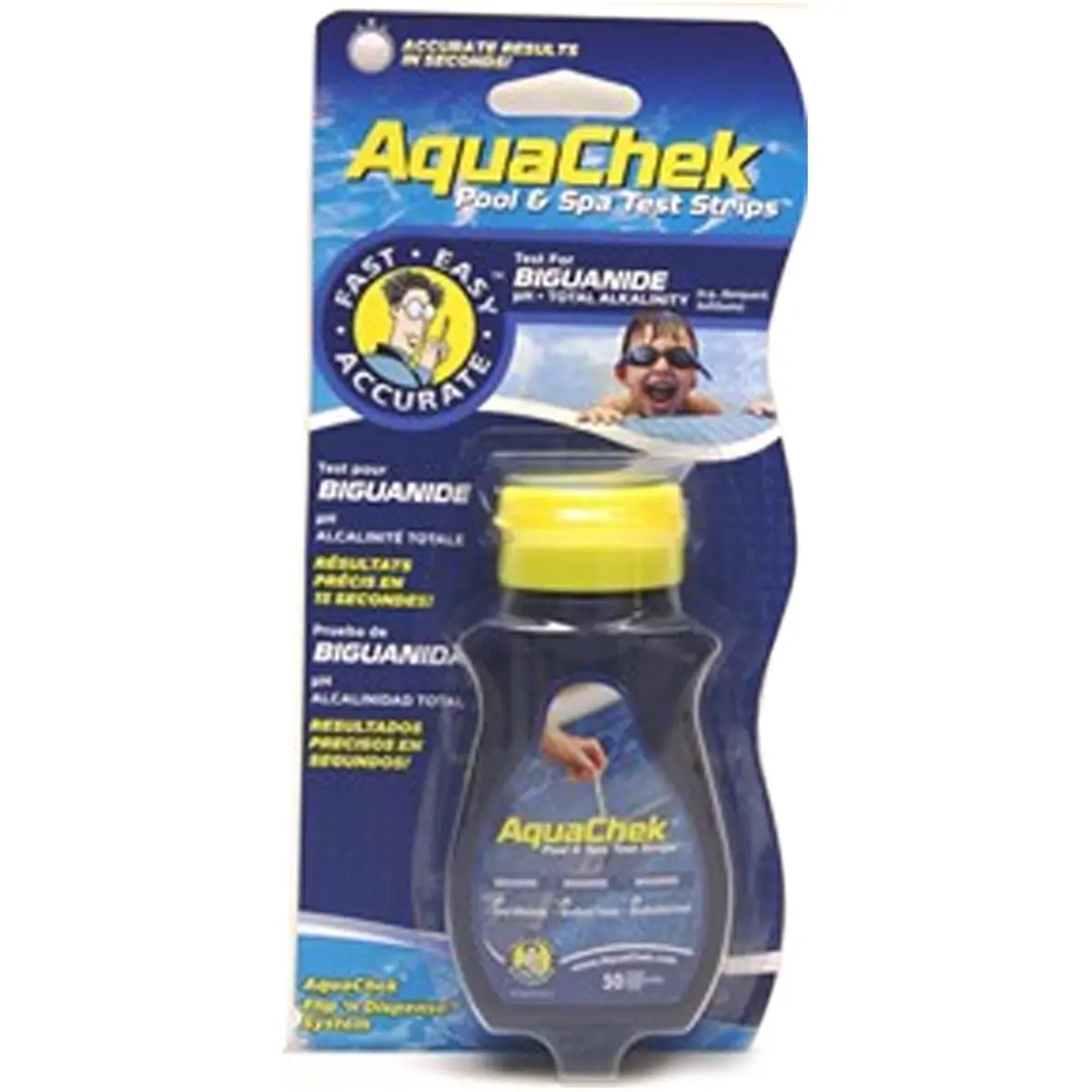 212 MAIN AquaChek Biguanide Test Strips - Water Quality Tester for Pools & Spas, Tests pH, Total Alkalinity, 25 Count, Test For Ph