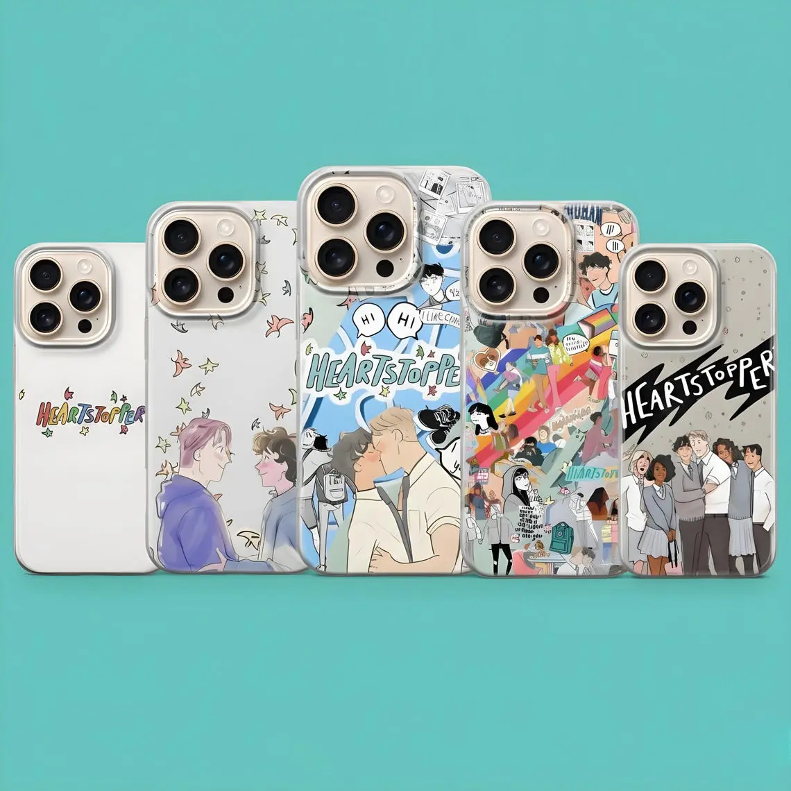 Heartstopper Phone Case, LGBTQ Series Cover for iPhone X, 11, 12, 13, 14, 15, 16, 17 & more – check our available sizes