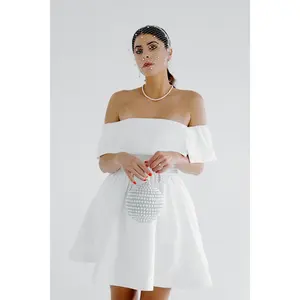 Madeleine Off-the-Shoulder Mini Dress - White