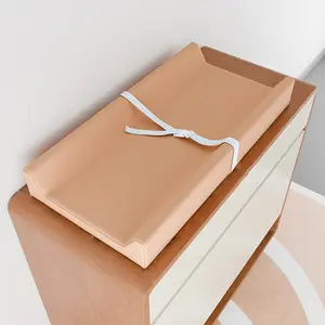 Baby Diaper Changing Pad, Solid Color Waterproof Nursery Changing Table, Essential Newborn Baby Gear for Easy Diaper Changes