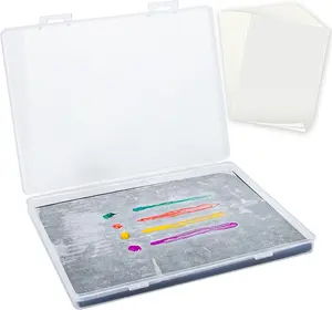 Stay Wet Palette for Acrylic Painting, Wet Palette Tray with Sponges & 100 Papers, Keeps Paint Fresh for Miniatures & Art
