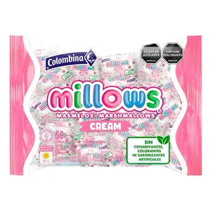 Colombina Millows Cream 50 Individually Wrapped Marshmallows